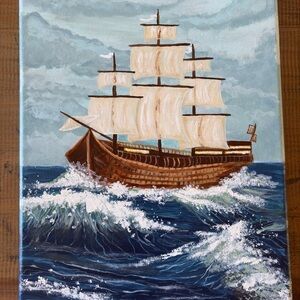 A Brighter Horizon - 11x14 acrylic painted canvas